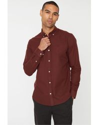 Threadbare - Oxford Cotton 'Beacon' Long Sleeve Shirt - Lyst
