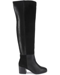 Kurt Geiger - Suede Kgl Block Heel Knee Boots - Lyst