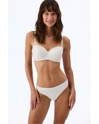 Penti - Broken Lotus Satin Floral Padded Bra - Lyst