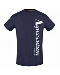 Aquascutum - Stitched Aldis Logo T-Shirt Cotton - Lyst