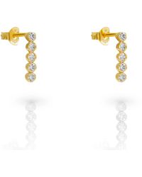 Orphelia - 'Bling' 925 Sterling Drop Earrings - Lyst