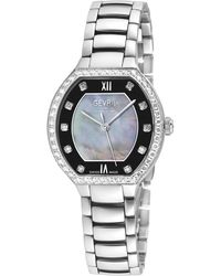 Gevril - Lugano Swiss Diamond Watch, Mop Dial,316L Stainless Steel Case, 316L Bracelet - Lyst