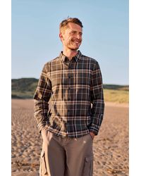 Mountain Warehouse - 'Cove' Check Flannel Shirt Cotton Buttoned Breathable Top - Lyst