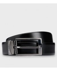 HUGO - Elvio Reversible Leather Belt With Branded Keeper Nos - Lyst