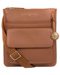 Pure Luxuries - 'Langley' Leather Cross Body Bag - Lyst