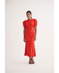 Nobody's Child - Nobodys Moira Crew Neck Midi A-Line Dress - Lyst