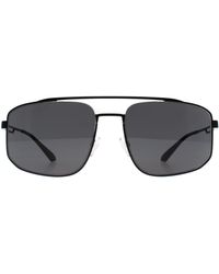 Emporio Armani - Aviator Matte Dark Ea2139 Metal - Lyst