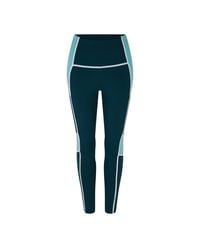 Reebok - Lux High-Waisted Colorblock Gym Legging - Lyst