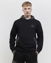 River Island - Hoodie Regular Fit Luminis Badge Cotton - Lyst