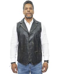 Infinity Leather - Smart Classic Waistcoat-Bristol - Lyst