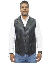 Infinity Leather - Smart Classic Waistcoat-Bristol - Lyst