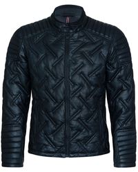 Infinity Leather - Quilted Biker Jacket - Lyst