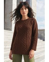 Roman - Cable Knit Jumper - Lyst