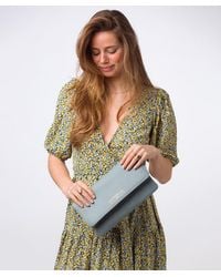 Pure Luxuries - 'Golders' Cashmere Leather Clutch Bag - Lyst