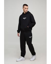 BoohooMAN - Boxy Fit Ofclman Hooded Tracksuit - Lyst
