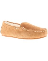 Hush Puppies - Moccasin Slippers Annie Suede Leather - Lyst