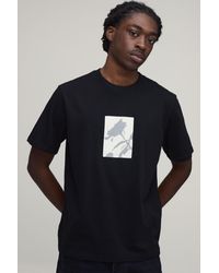 BoohooMAN - Regular Floral Chest Print T-Shirt - Lyst