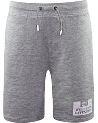 Weekend Offender - Easy Fit Stretch Waist Shorts Wost002 Marl Cotton - Lyst