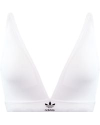 adidas - Unlined Triangle Bra Cotton - Lyst
