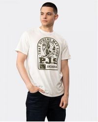 Parajumpers - Nate Tee Printed Logo White T-shirt - Lyst