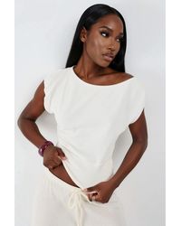 Busem - Bootneck Geribbelde Blouse - Lyst