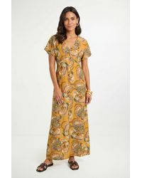 Wallis - Paisley Tie Back Maxi Dress - Lyst