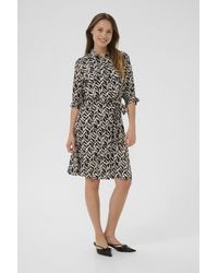 Kaffe - Jurk Kadina Regular Fit Offwhite - Lyst