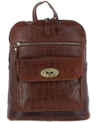 Ashwood Leather - 'Bonfanti' Croc Print Real Mini Backpack - Lyst