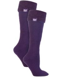 Heat Holders - Ladies 2 Pack Wellington Soft Brushed Inner Boot Socks - Lyst