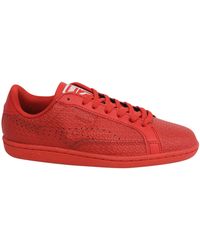 PUMA - Match Emboss Trainers Leather - Lyst