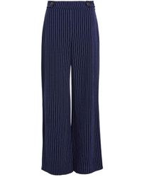 Quiz - Pinstripe Tailored Trousers - Lyst