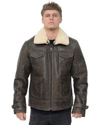 Infinity Leather - Sheepskin Classic Safari Jacket-Arezzo - Lyst