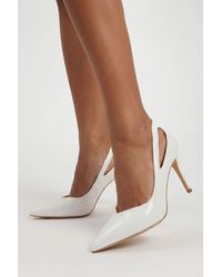 Boohoo - Wide Fit Cut Out Court Heels - Lyst