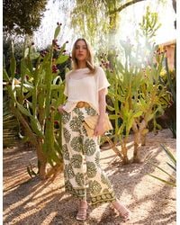 Blue Vanilla - Crochet Batwing Oversized Top - Lyst