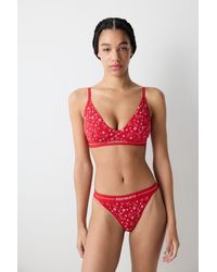 Penti - Geometrische Gebreide Bralette - Lyst
