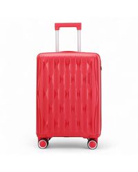 Infinity Leather - Robust Hard Shell Cabin Suitcase Tsa Luggage Suitable For Easyjet, Ryanair, Wizzair Hardshell - Lyst