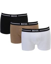 BOSS - Hugo 3 Pack Stretch Cotton Boxer Trunks - Lyst