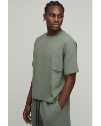 BoohooMAN - Oversized Boxy Heavyweight Printed T-Shirt - Lyst