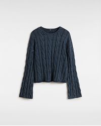 Vans - Mila Cable Knit Crop Sweater - Lyst