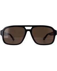 Gucci - Gg1342S 002 Bruin Gepolariseerde Zonnebril - Lyst