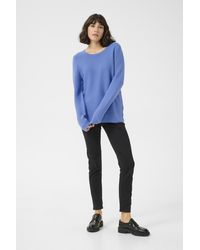 Kaffe - Strickpullover Regular Fit Dark - Lyst