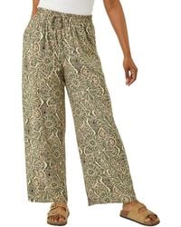 Roman - Petite Paisley Print Wide Leg Trouser - Lyst