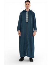 Thobez - Eid Aqua Hooded Moroccan Thobe Robe Djellaba Ramadan Jubba- Hm3 - Lyst
