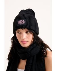 Juicy Couture - Crest Adults Hat & Scarf Set - Lyst