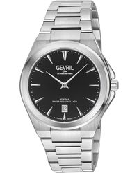Gevril - Montauk 'S316L Stainless Steel Case, Dial, 316L Bracelet Watch - Lyst
