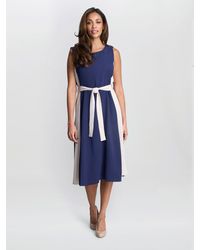 Gina Bacconi - Kendall Two Tone A-Line Dress - Lyst