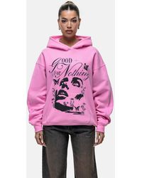 Good For Nothing - Contrast Print Relaxed Hoodie - Lyst