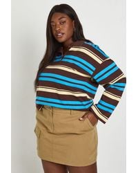 Boohoo - Plus Utility Pocket Twill Mini Skirt - Lyst