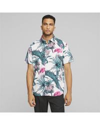 PUMA - X Palm Tree Crew Button Down Golf Shirt - Lyst
