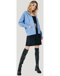 Secret Label - Zip Front Hoodie - Lyst